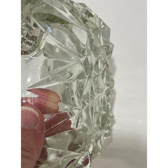 Cigar/cigarette Vintage‎ Glass French Square Ashtray 60s Mid Century Heavy Cut C - Picture 12 of 13